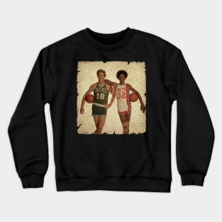 Dave Cowens and Julius Erving in 1976 Crewneck Sweatshirt